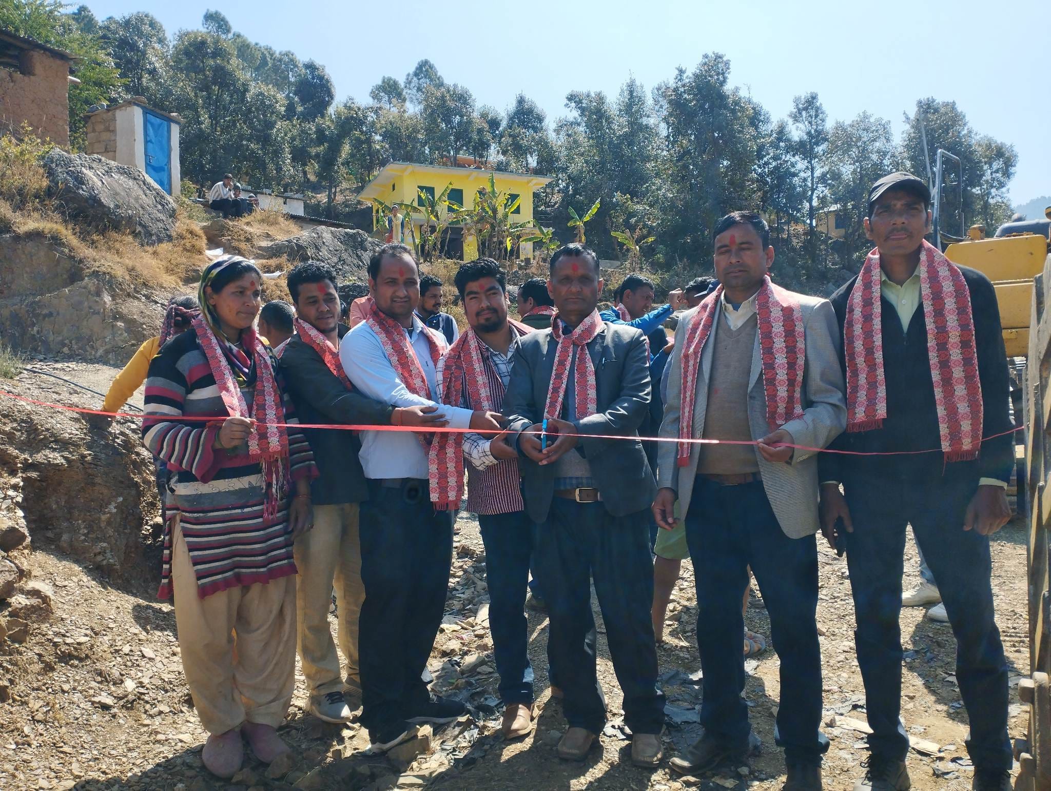 पञ्चेश्वर- विनायक घाट सडकको  स्तरोन्नति कार्य शुरु 