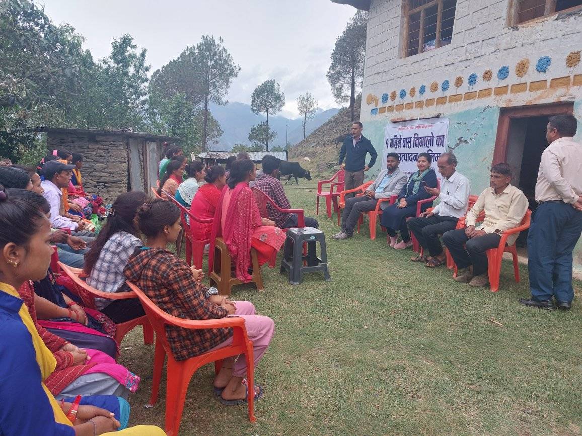 बैतडीको डिलाशैनी ५ मा १ महिने बाँस निगालोको वस्तु उत्पादन तालिम