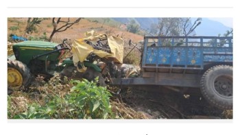 ट्याक्टर  दुर्घटना हुँदा २ जना घाइते