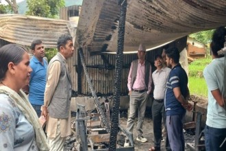 बझाङको एक गारमेन्ट उद्योगमा आगलागी, १ करोड ५० लाख रुपैयाँको क्षति 