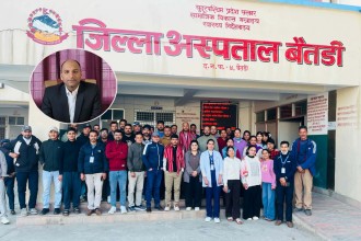 जिल्ला अस्पताल बैतडीको प्रमुखमा डा.अरविन्द जोशी 