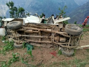 बैतडीको सिगासमा जिप दुर्घटना, चालक घाइते 