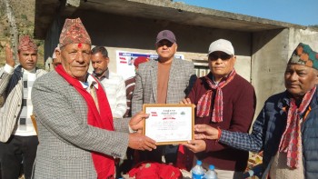 कांग्रेसद्वारा सुर्नयामा १ सय ४१ जना जेष्ठ क्रियाशील सदस्य सम्मानित 