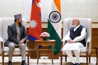 रास्वपा सभापति लामिछाने र भारतीय प्रधानमन्त्री मोदीबीच भेटवार्ता