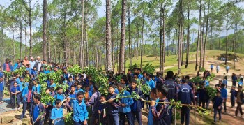 ऐतिहासिक शर्माली गढीको संरक्षणका लागि वृक्षारोपण 