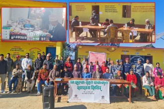 शिवनाथको शर्मालीमा बिशेषज्ञ स्वास्थ्य शिविर : ३ सय ३१ जनाले सेवा लिए 