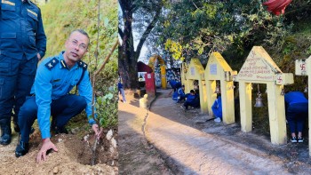 ७१औँ प्रहरी दिवसको अवसरमा बैतडीमा मन्दिर परिसर सरसफाइ तथा वृक्षारोपण 