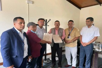 बैतडीको डिलाशैनी गाउँपालिकाले गर्यो राष्ट्रीय भुमी आयोग संग सम्झौता 