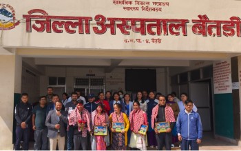 बैतडी अस्पताल व्यवस्थापन समिति अध्यक्ष भट्टको कार्यकाल पूरा, गरियो बिदाई 