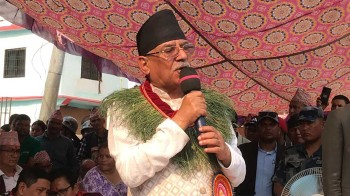 माओवादी केन्द्रसंग सहकार्य गर्न भीम रावललाई प्रचण्डको आग्रह 