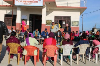 वडामै योजनाको सम्झौता गर्दै पाटन नगरपालिका 