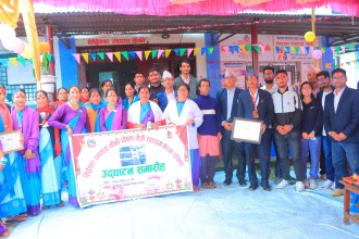 बैतडीको सिद्धेश्वर स्वास्थ्यचौकी पोषणमैत्री स्वास्थ्य संस्था घोषणा 