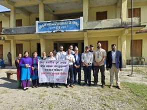 डिलाशैनीमा सामाजिक सुरक्षा भत्ता वितरणसंगै नागरिकको स्वास्थ्य परीक्षण गरिँदै
