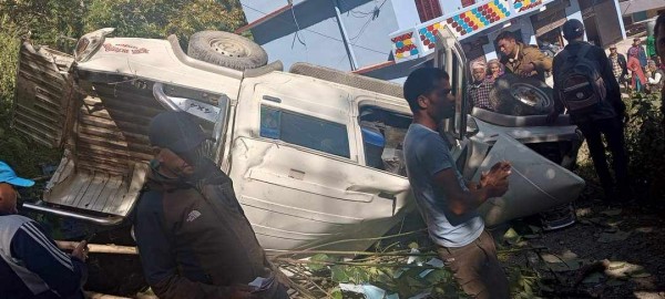 दार्चुलाको नौगाड गाउँपालिका अध्यक्ष धामी सवार जिप दुर्घटना, चालक गम्भीर घाइते 