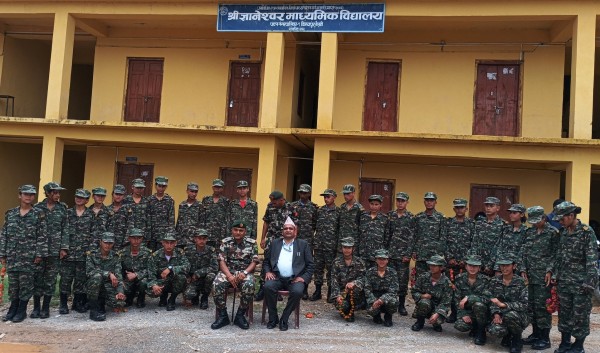 बैतडीका दुई विद्यालयमा नेपाली सेनाको एनसीसी तालिम शुरु