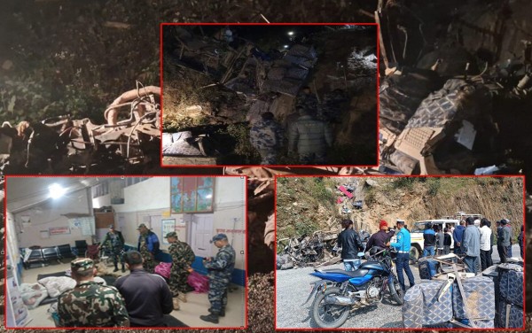 शोकमा डुब्यो बैतडीको पुर्चौडी–३ तोली गाउँ, बस दुर्घटनामा परि एकैगाउँका चार जनाको मृत्यु