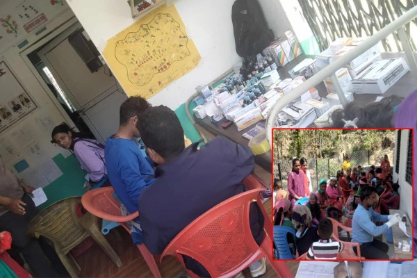 बैतडीको शिवनाथमा स्वास्थ्य शिविर : १ सय २३ जनाले सेवा लिए