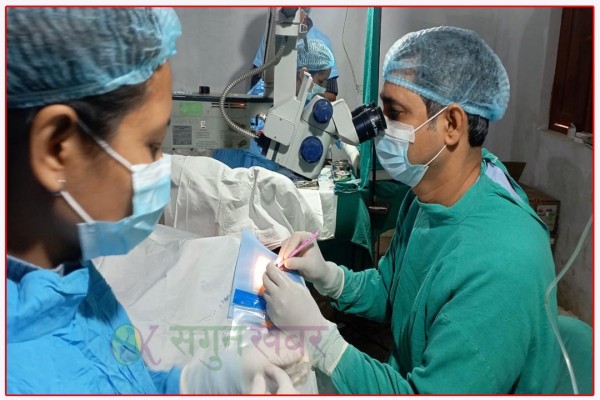 बैतडीको दोगडाकेदारमा दुईदिने आँखा शिबिर सम्पन्न, ४३८ जनाले सेवा लिए