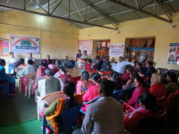 बैतडीको दनपामा महिला सञ्जालका पदाधिकारीहरुका लागि क्षमता अभिवृद्धि तालिम सञ्चालन