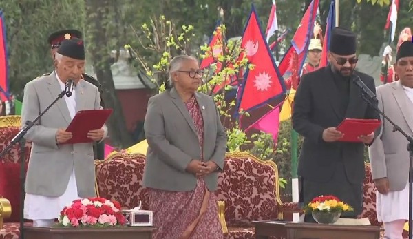 प्रधानमन्त्री बालेन्द्र शाहद्वारा शपथ ग्रहण