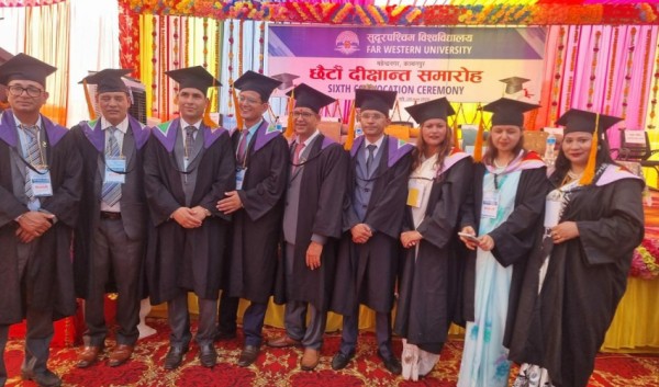 सुदूरपश्चिम विश्वविद्यालयको छैटौँ दीक्षान्त समारोह सम्पन्न