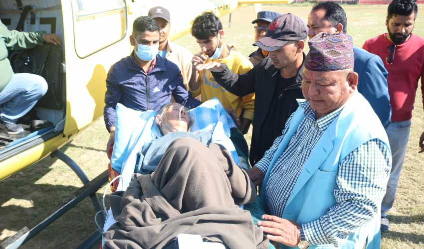 पूर्व मन्त्री आलेलाई मातृ शोक 