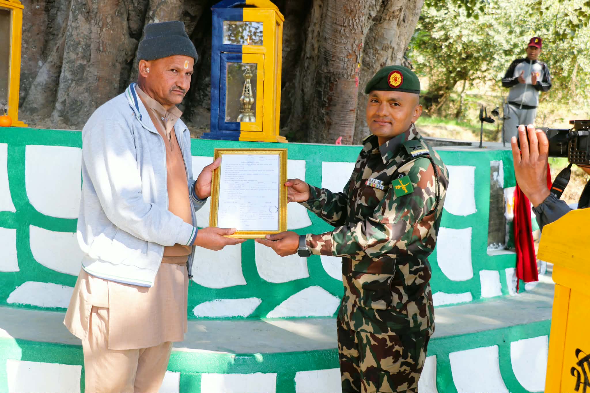 बैतडीको देवलहाटमा नेपाली सेनाद्वारा ऐतिहासिक चौतारो पुनःनिर्माण 