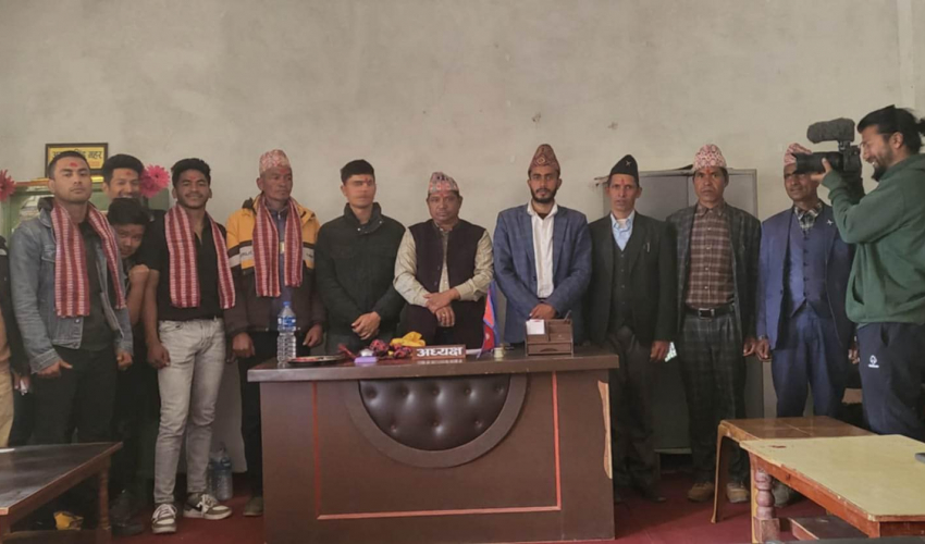 बझाङको बित्थडचिर गाउँपालिकाद्वारा ‘फाइटर ढाँट’लाई सम्मान 