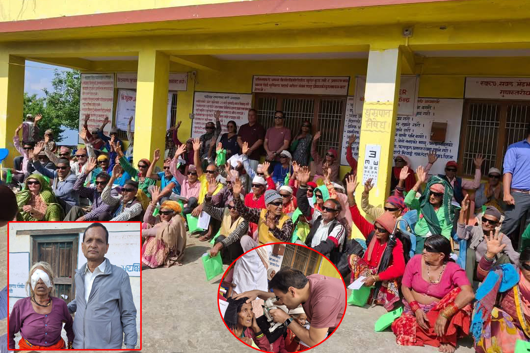 पञ्चेश्वरमा निशुल्क आँखा शल्यक्रिया शिविर : १ सय ३३ जनाको आँखाको शल्यक्रिया
