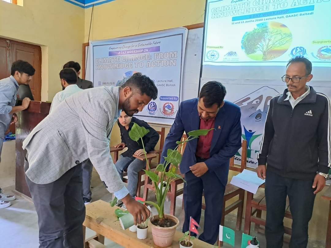 सेटीगाउँ बहुमुखी क्याम्पसमा जलवायु परिवर्तन सम्बन्धी कार्यशाला 