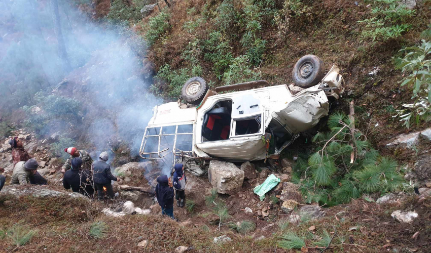 बैतडीमा जिप दुर्घटना हुँदा दुई जना घाइते