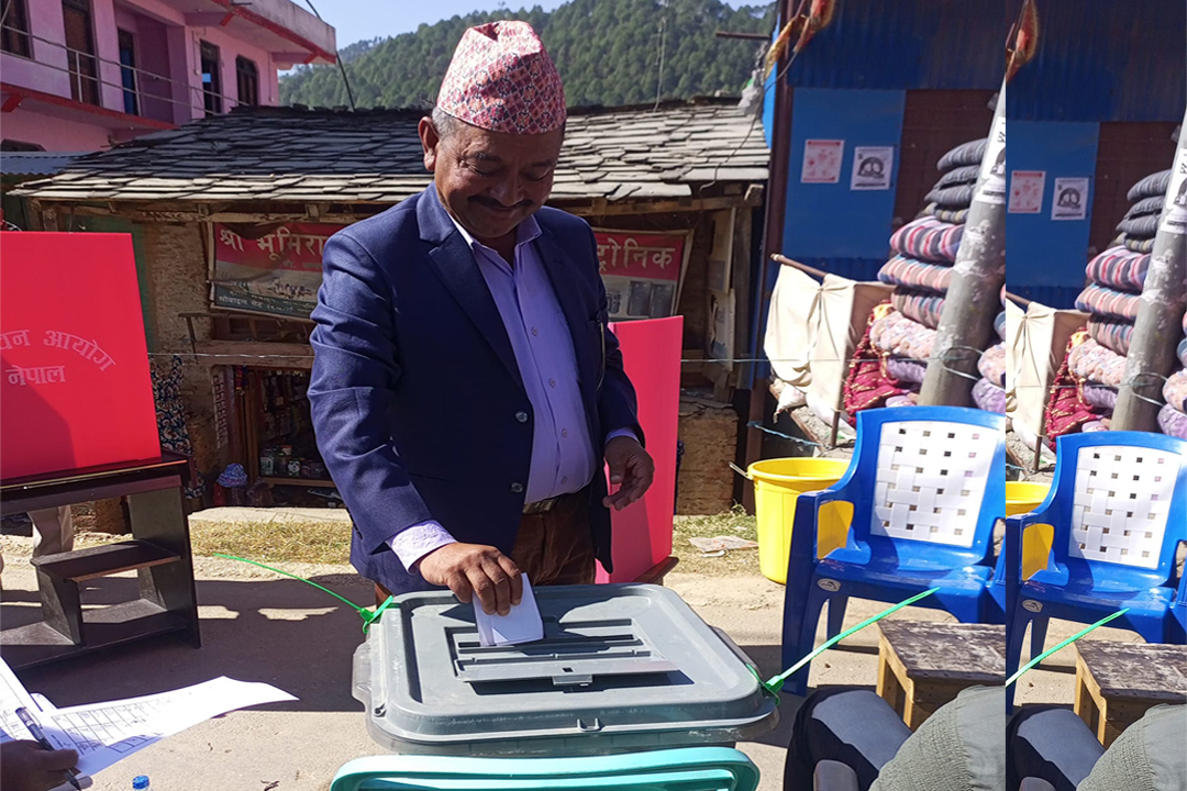 बैतडीको पाटनमा नमूना मतदान, ७ मत बदर 