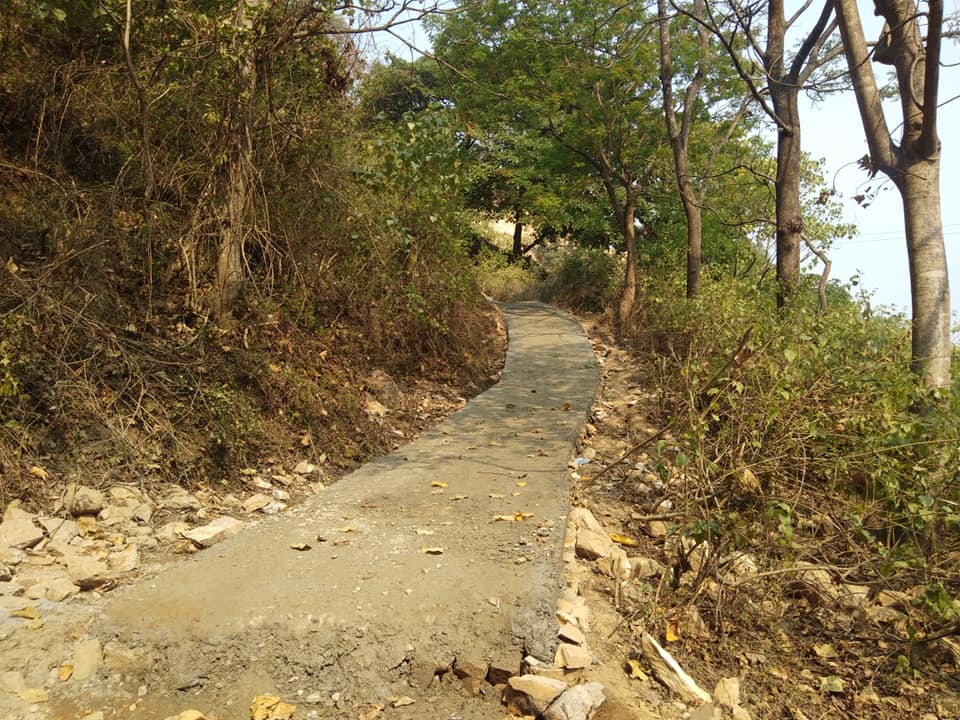 ईश्वरीगंगा धामदेखि जगन्नाथ मन्दिर सम्म सिंढी सहितको पदमार्ग निर्माण शुरु 