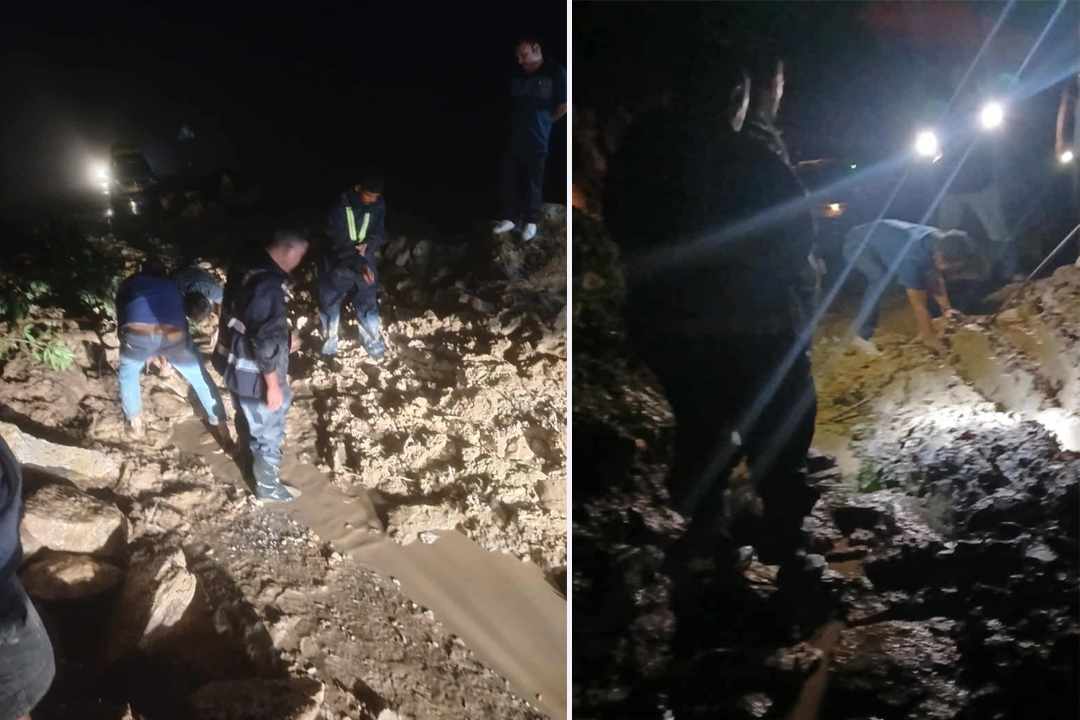 बैतडीको भञ्ज्याङमा पहिरो खस्दा जयपृथ्वी राजमार्ग अवरुद्ध 